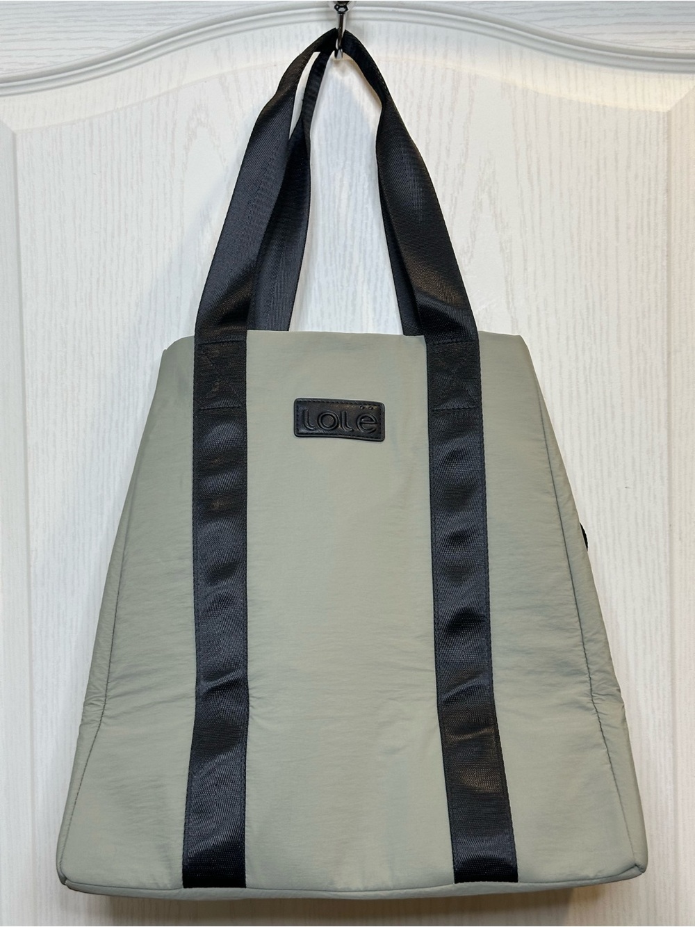NWT Lolë Convertible Tote Bag Sage Green / Olive Grey Travel Gym  Work